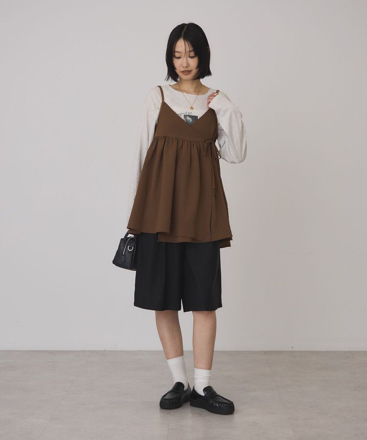 AMERICAN HOLIC「【WEB限定】前後2WAYキャミソールチュニック【UVカット・イージーケア】」|ベスト・ジレ|