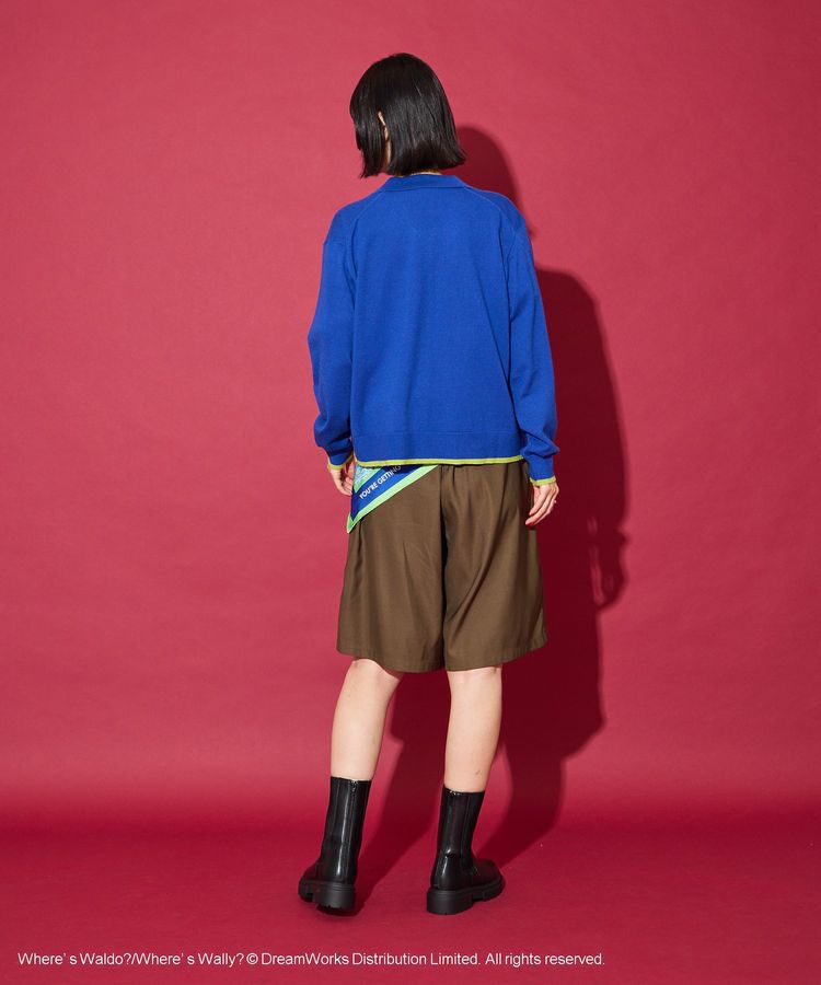 AMERICAN HOLIC「【WHERE'S WALLY?】配色レイヤードニットポロ」|ニット・セーター|