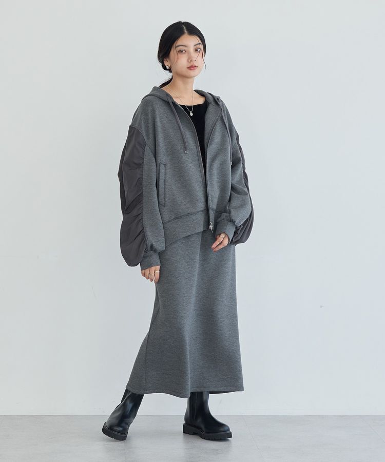 YECCA VECCA「【2点SET】ミリタリーフーディセットアップ」|オールインワン|Gray