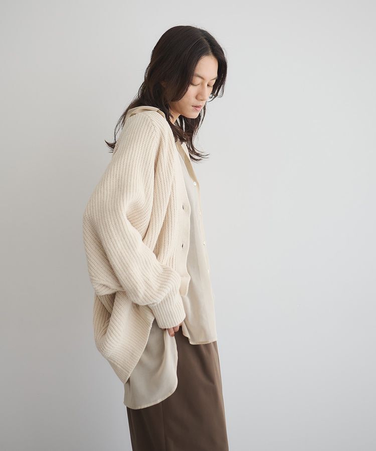 GARAGE OF GOOD CLOTHING「モールヤーン畔編みカーデ」|カーディガン|