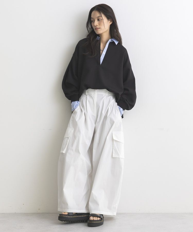 GARAGE OF GOOD CLOTHING「レイヤード風クレリックプルオーバー」|スウェット・ジャージ|
