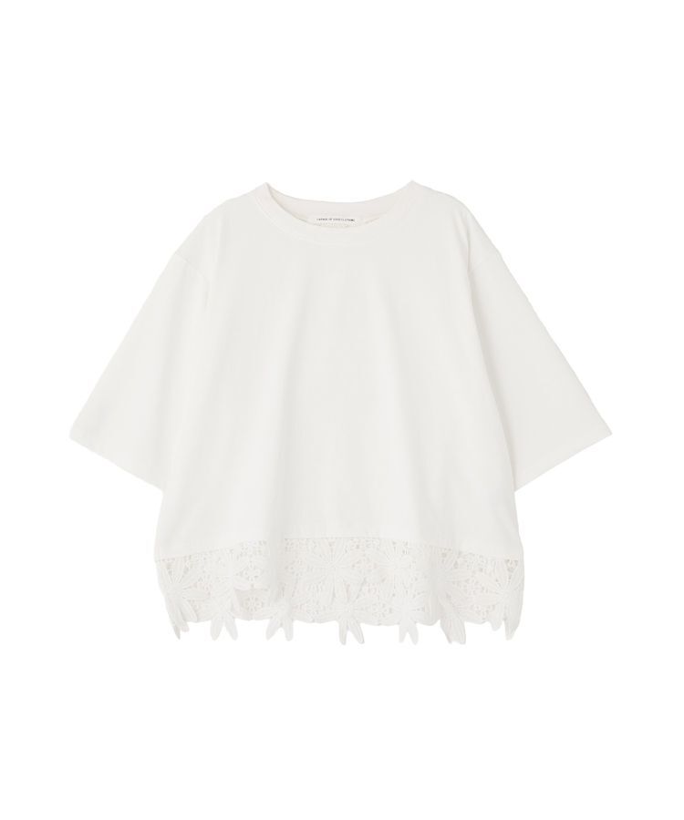 GARAGE OF GOOD CLOTHING「レース切り替えTシャツ」|Tシャツ・カットソー|