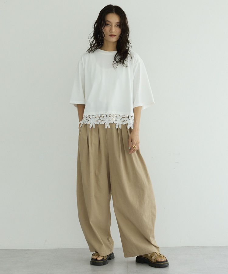 GARAGE OF GOOD CLOTHING「レース切り替えTシャツ」|Tシャツ・カットソー|