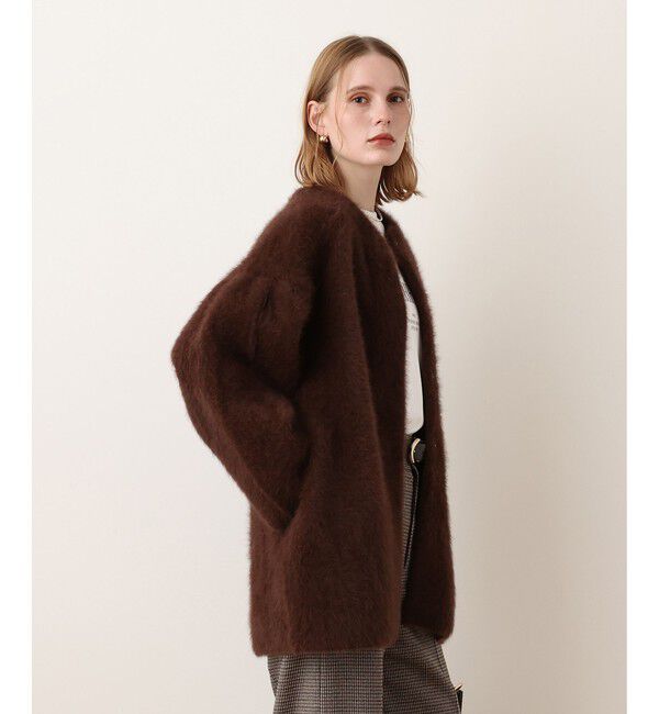 allureville「カシミヤブレンドファー加工コート」|ダッフルコート|