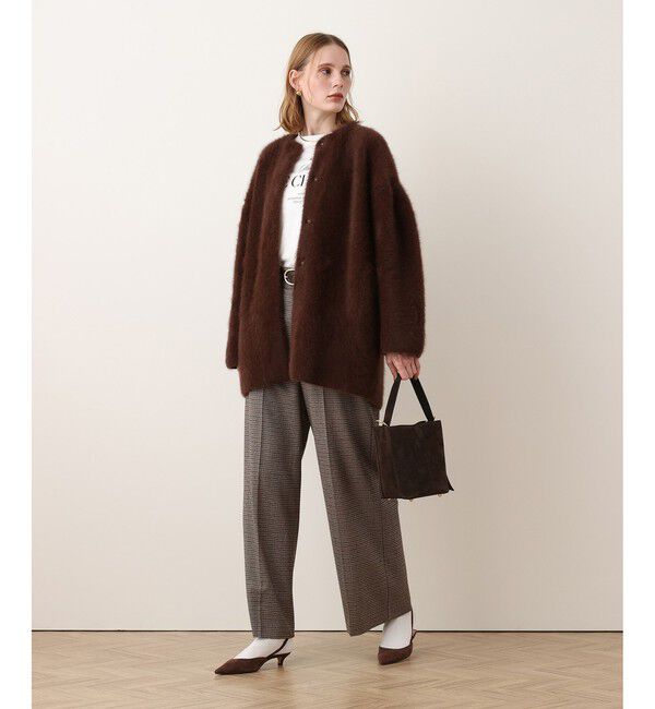 allureville「カシミヤブレンドファー加工コート」|ダッフルコート|