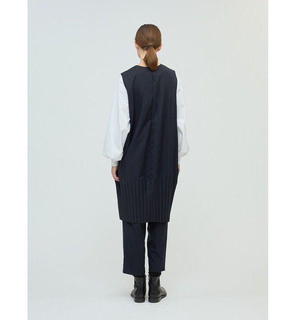 mizuiro ind「mizuiro ind プリーツヘムノースリーブワンピース」|ワンピース|