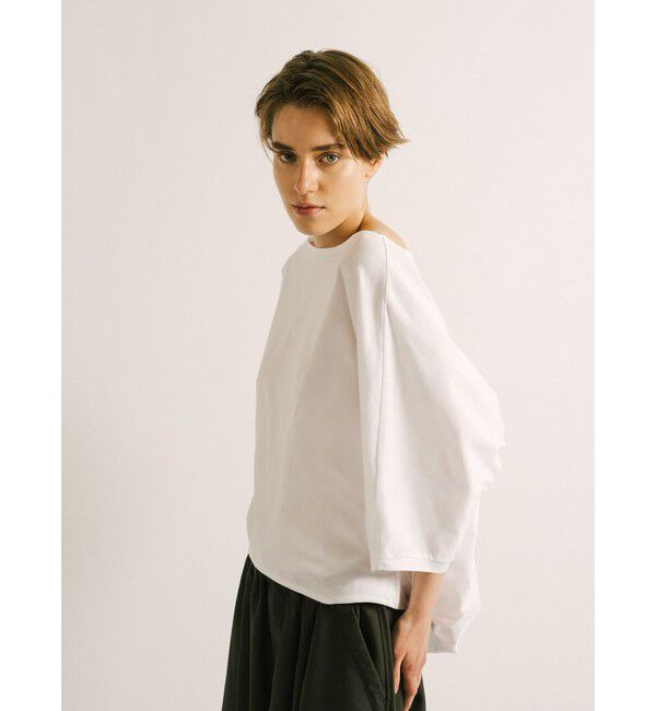 mizuiro ind「mizuiro ind ボートネックコクーンプルオーバー」|Tシャツ・カットソー|