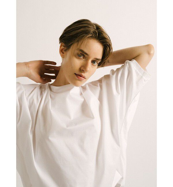 mizuiro ind「mizuiro ind ボートネックコクーンプルオーバー」|Tシャツ・カットソー|