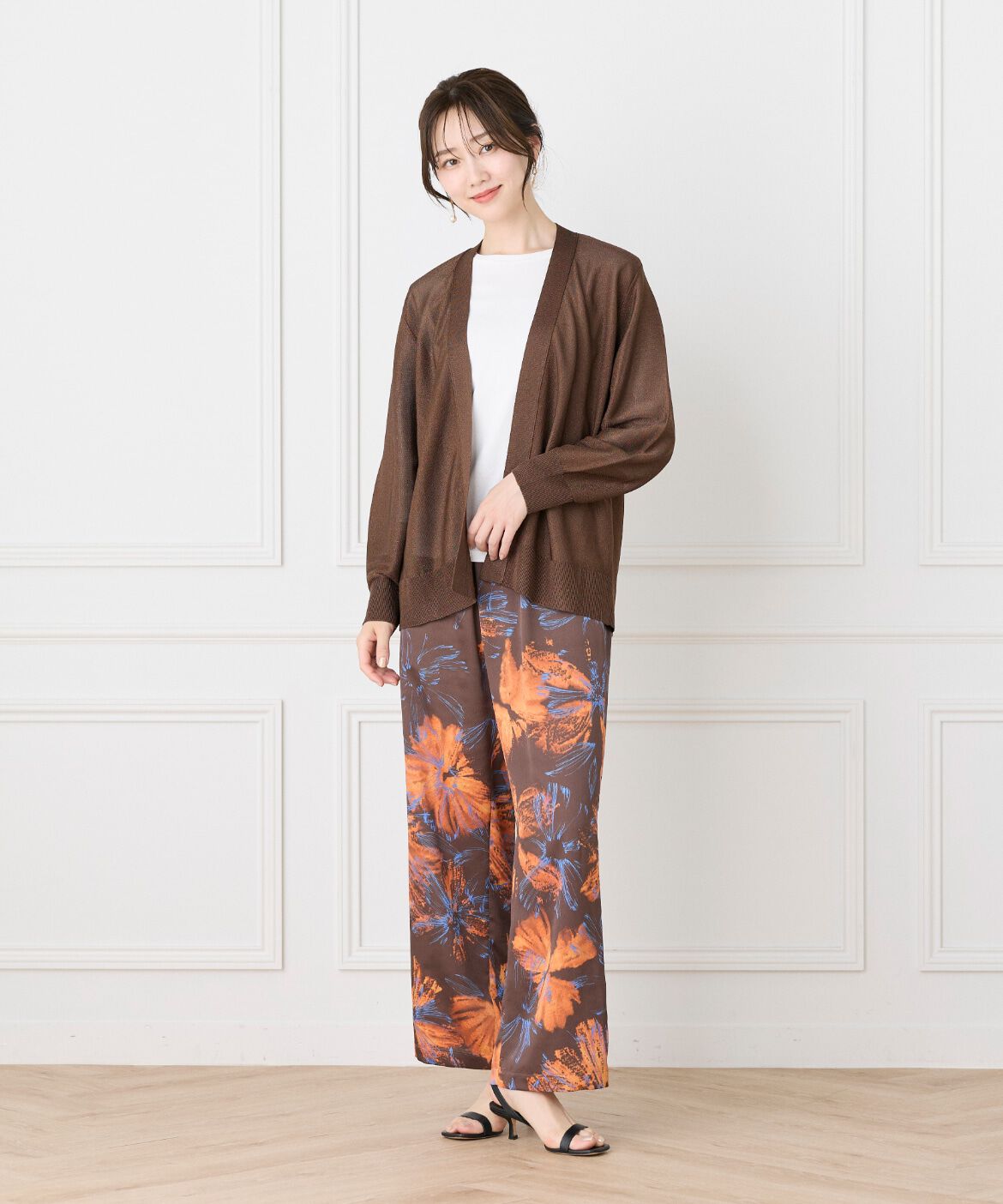 Le Souk「Vネックカーディガン」|カーディガン|