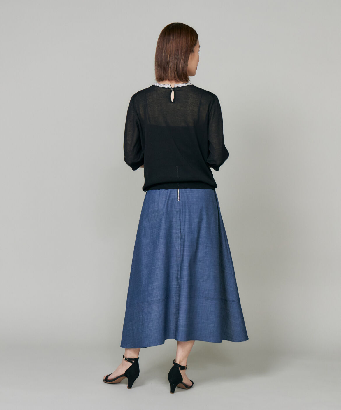 Le Souk「ﾐﾓﾚ丈ﾌﾚｱｰｽｶｰﾄ《日本製》|ｲﾚｷﾞｭﾗｰﾍﾑで優雅に揺れる」|スカート|