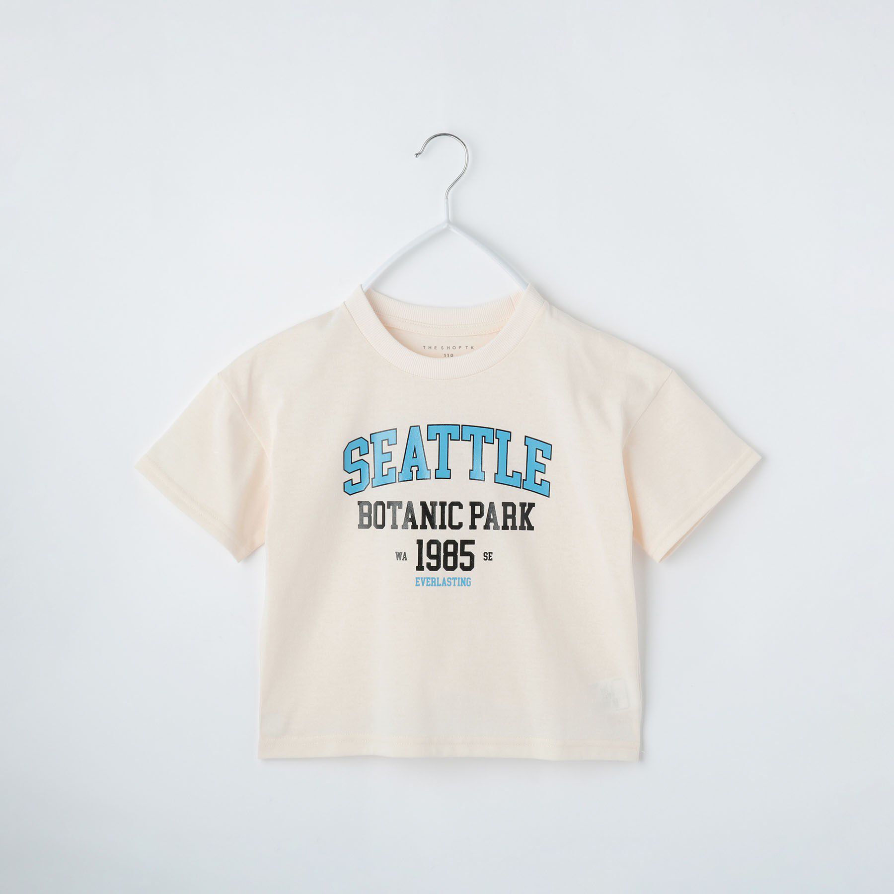 THE SHOP TK「【110－160】カレッジTシャツ/パパとおそろい」|Tシャツ・カットソー|ピンクベージュ(05