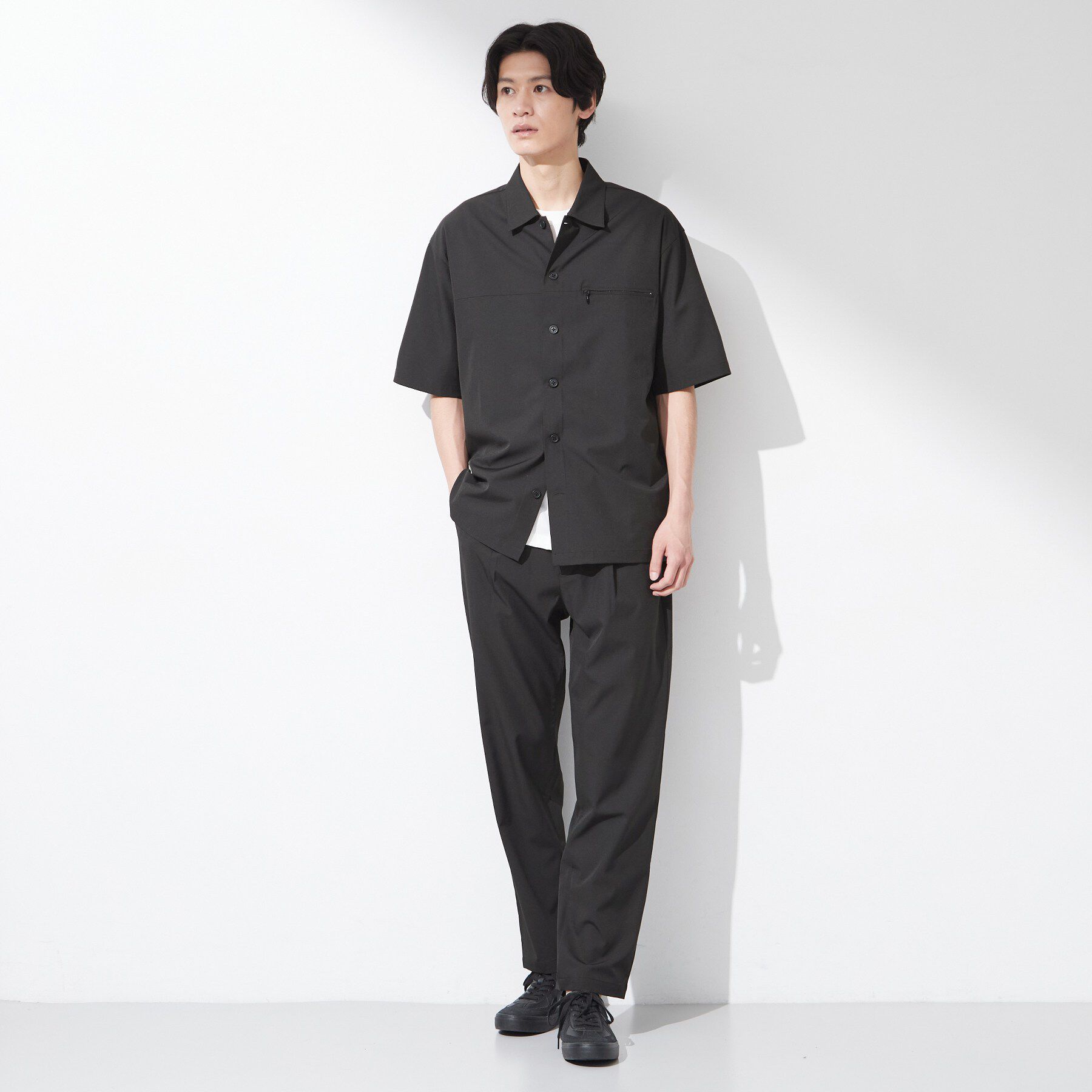 THE SHOP TK「【吸水速乾／防シワ／マシンウォッシャブル】ハイドロクール 半袖シャツ」|シャツ・ブラウス|