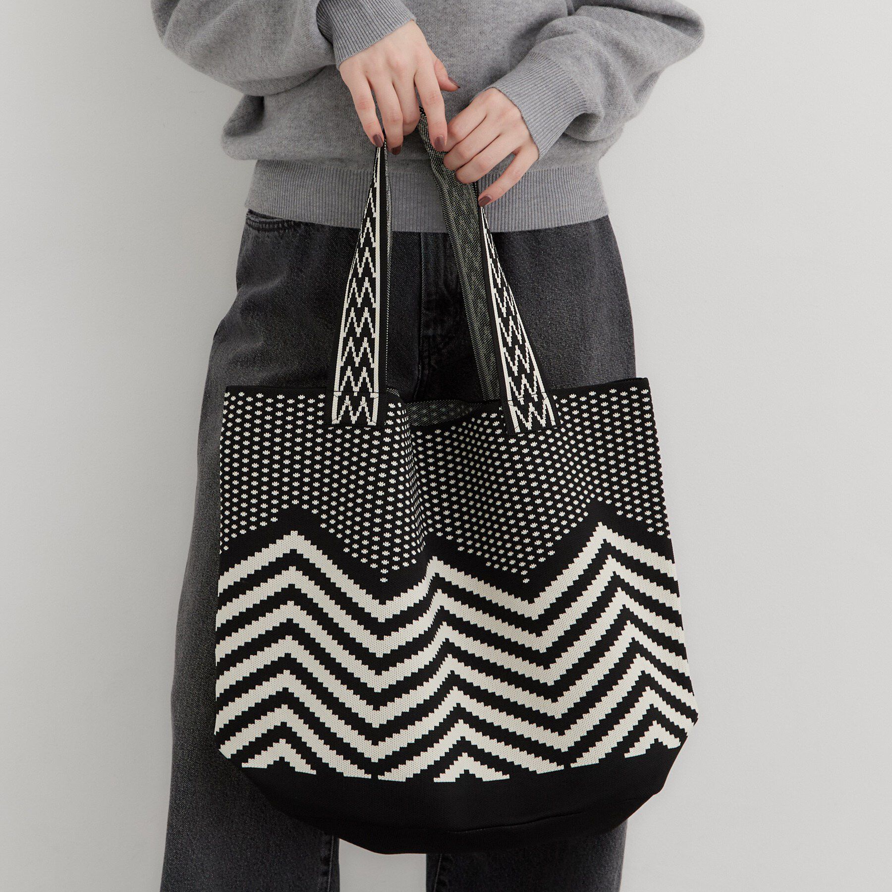 THE SHOP TK「ニットトートBAG」|トートバッグ|