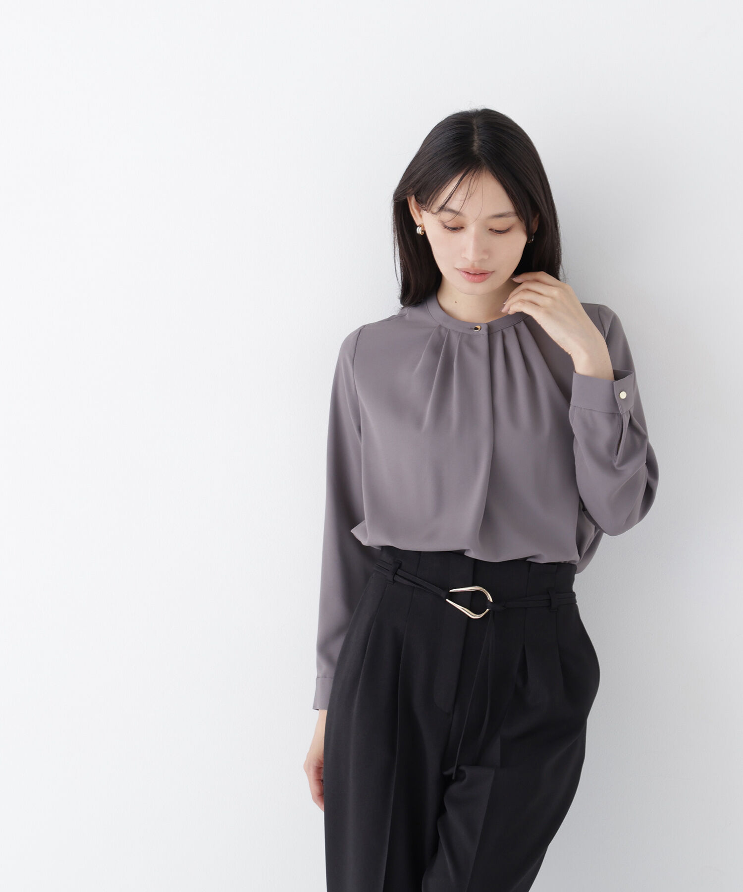  「フロントタックブラウス 26AW」|シャツ・ブラウス|