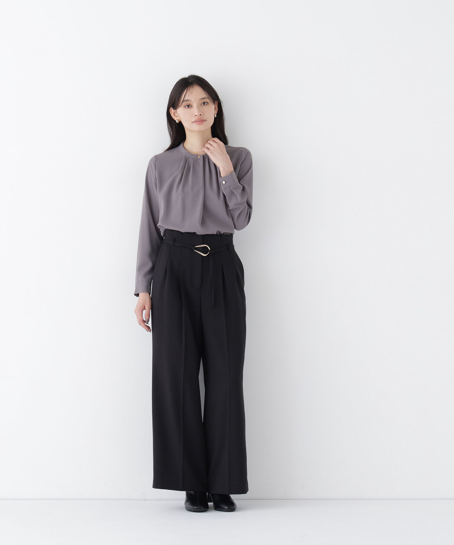  「フロントタックブラウス 26AW」|シャツ・ブラウス|