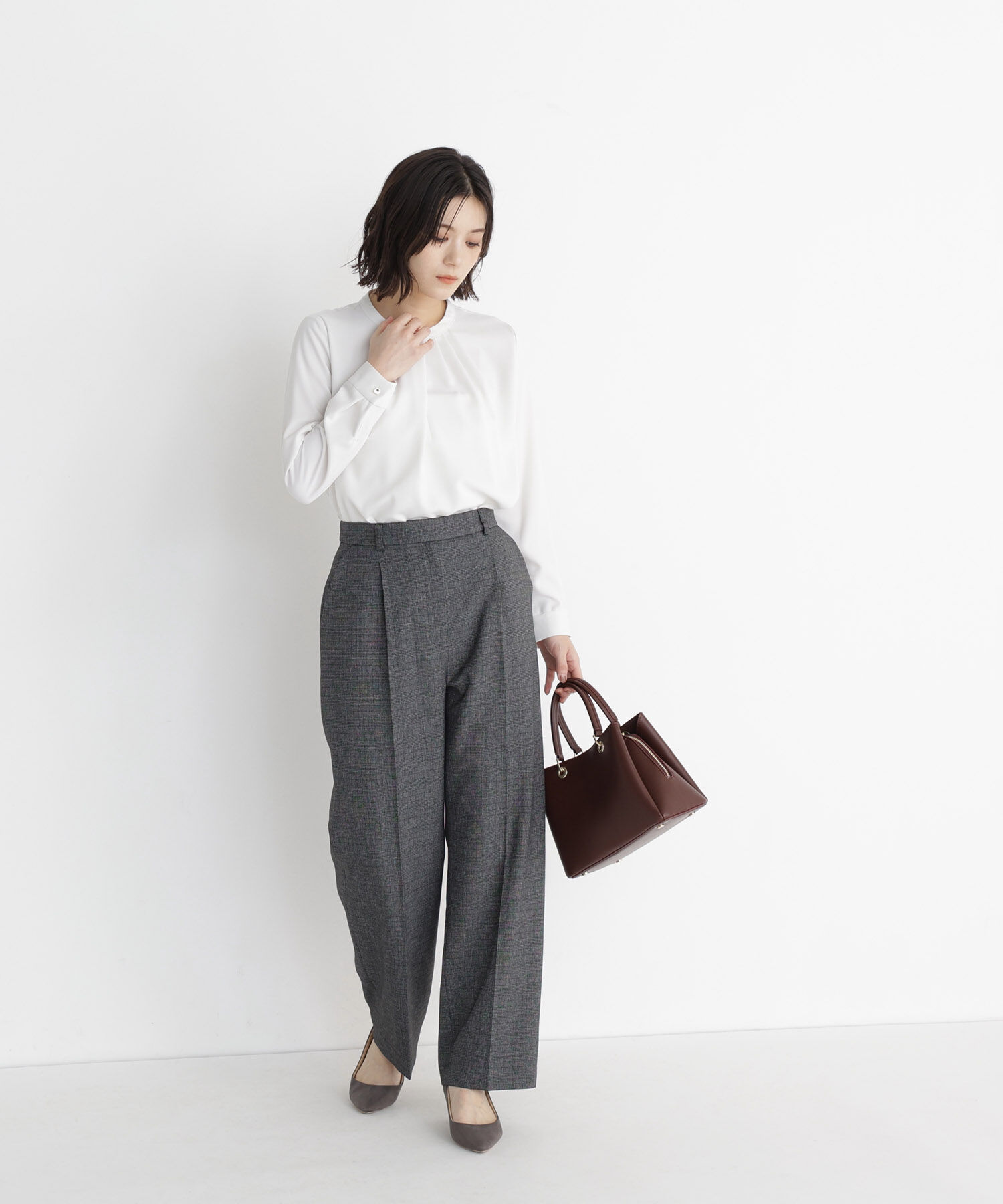  「フロントタックブラウス 26AW」|シャツ・ブラウス|