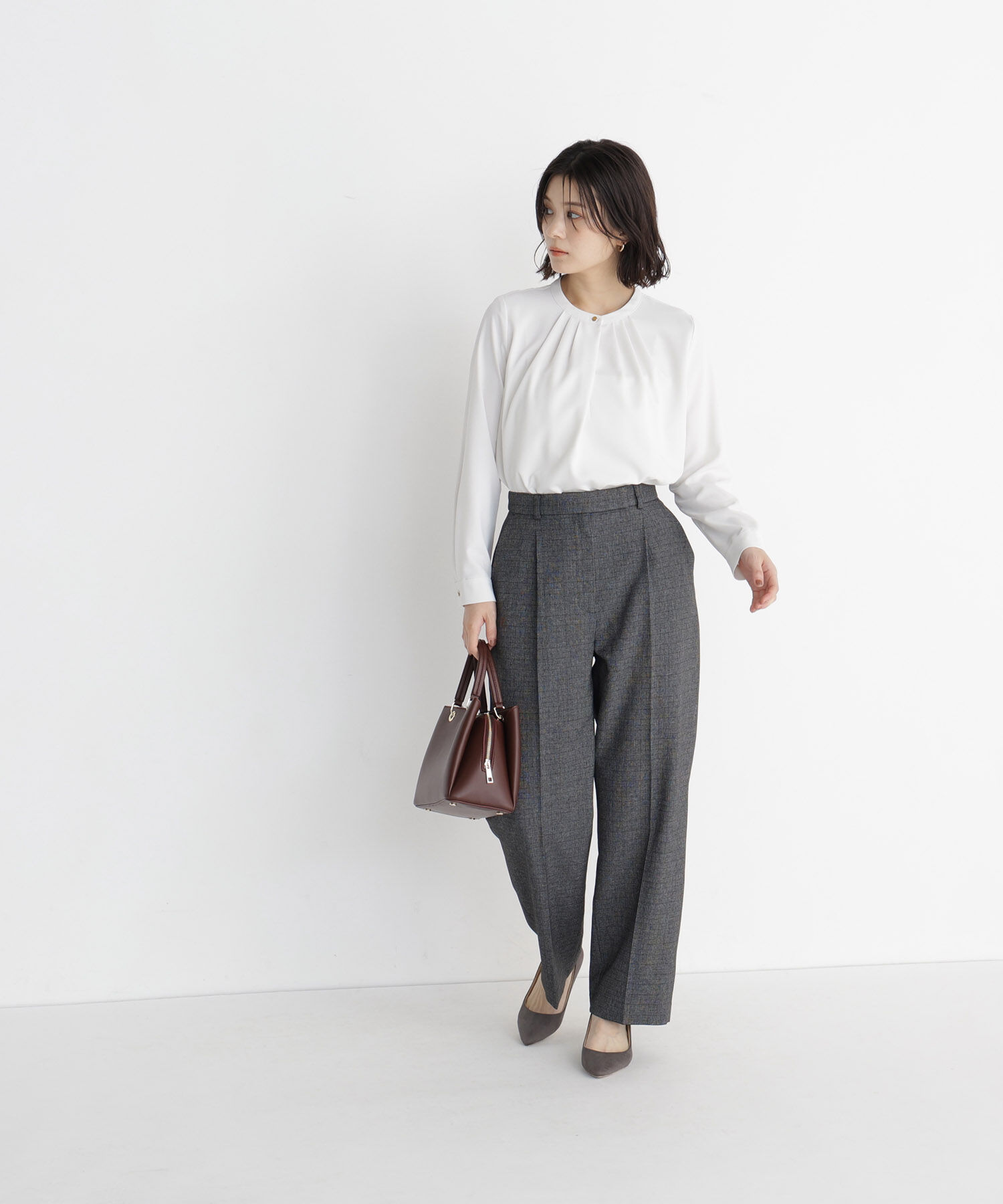  「フロントタックブラウス 26AW」|シャツ・ブラウス|