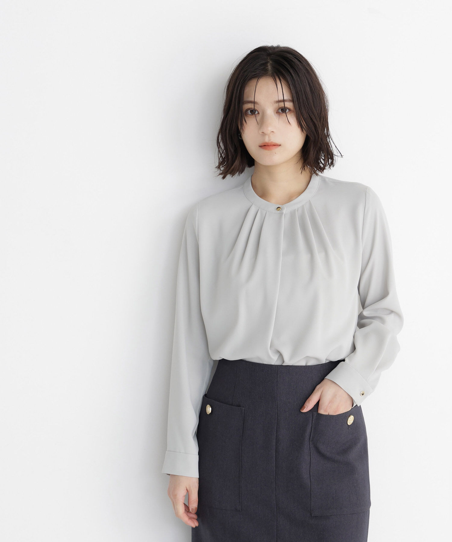  「フロントタックブラウス 26AW」|シャツ・ブラウス|