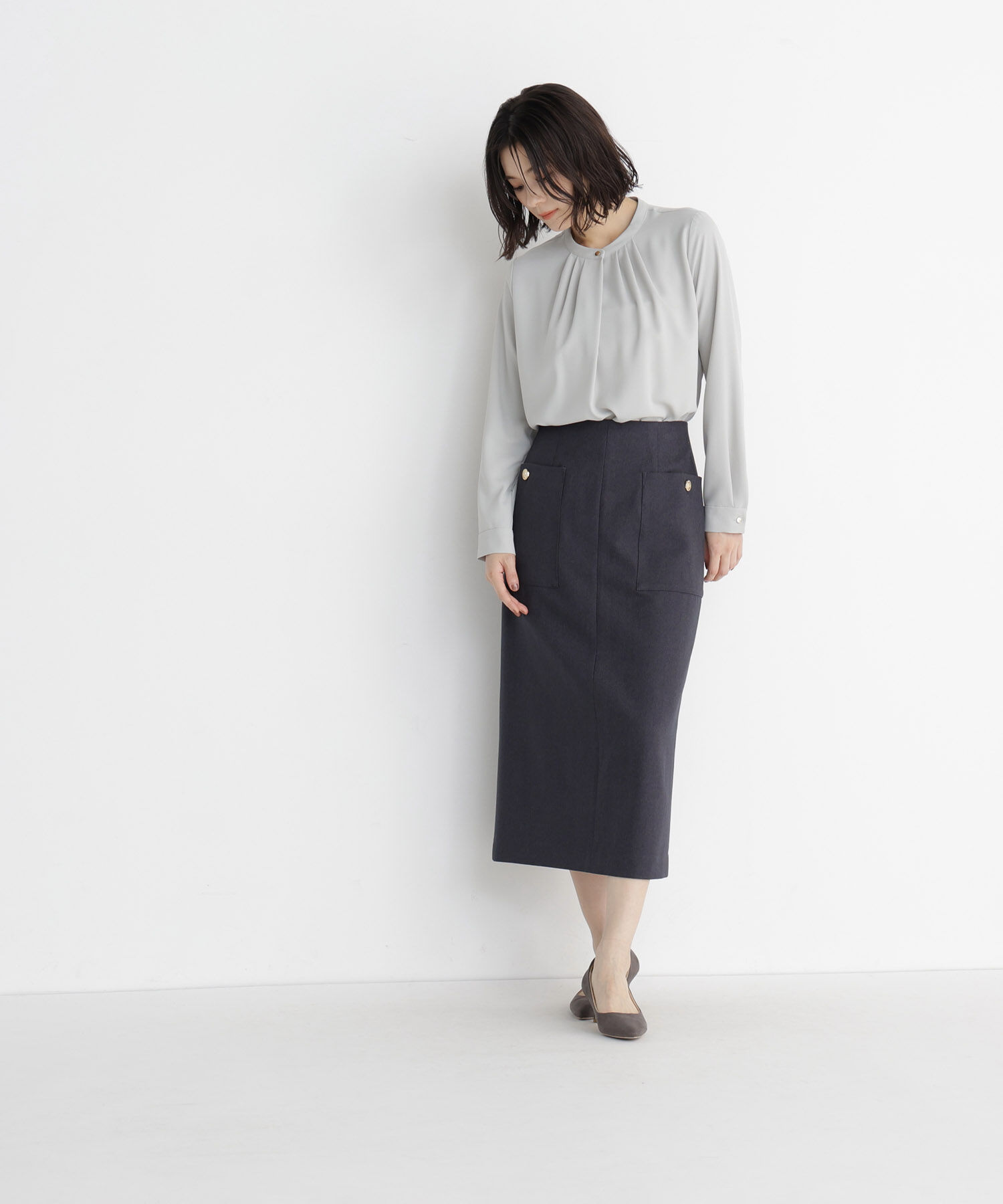  「フロントタックブラウス 26AW」|シャツ・ブラウス|