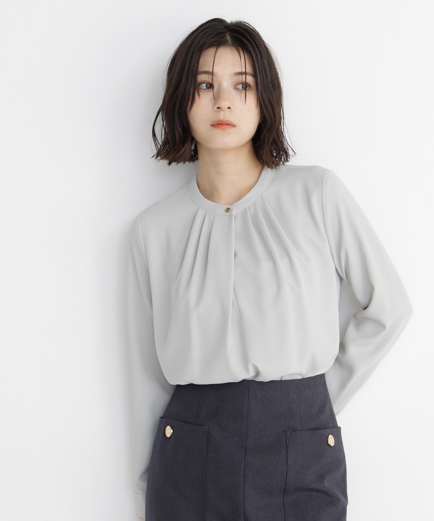  「フロントタックブラウス 26AW」|シャツ・ブラウス|