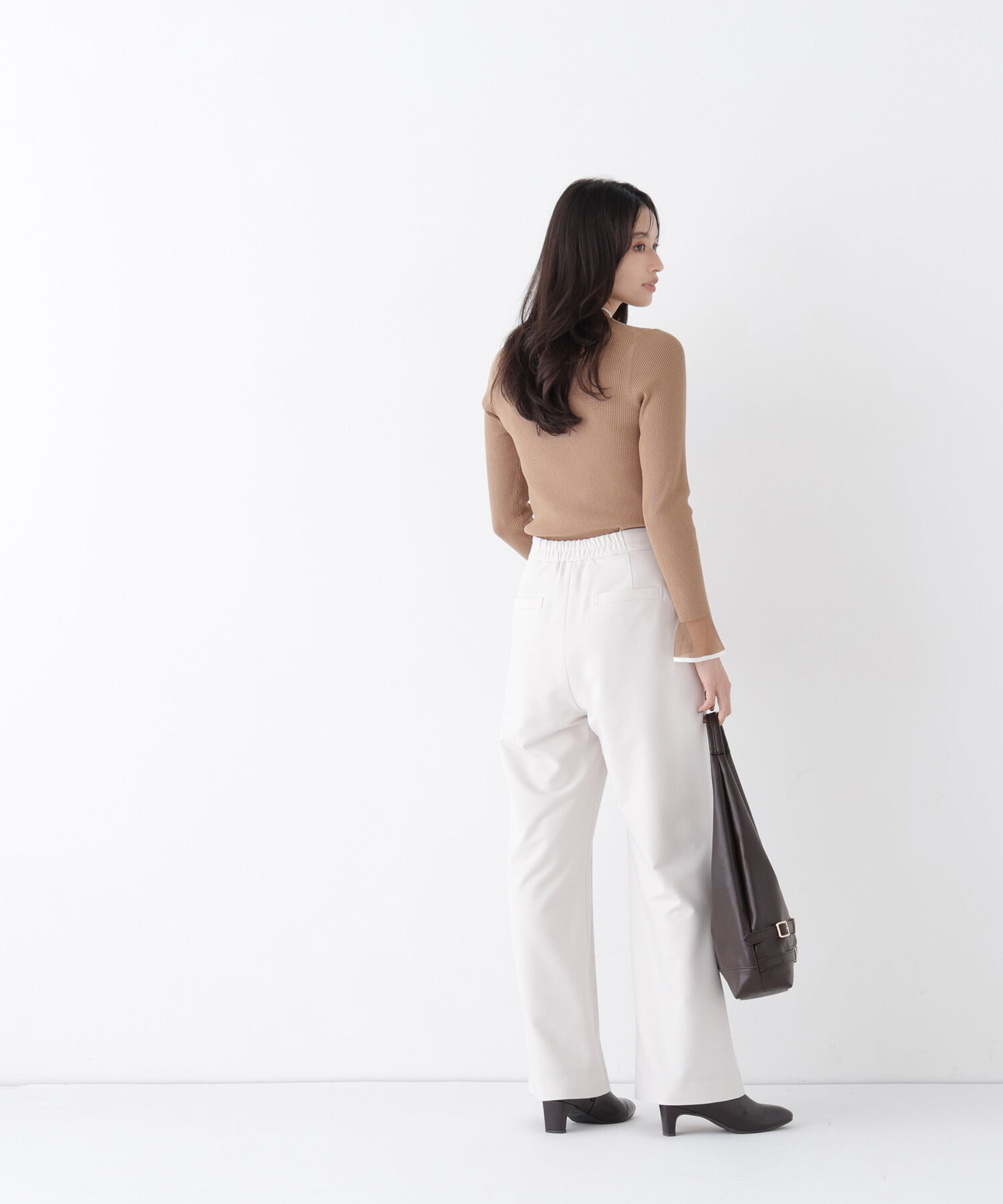  「シアーフレアカフスリブニット 26AW」|ニット・セーター|
