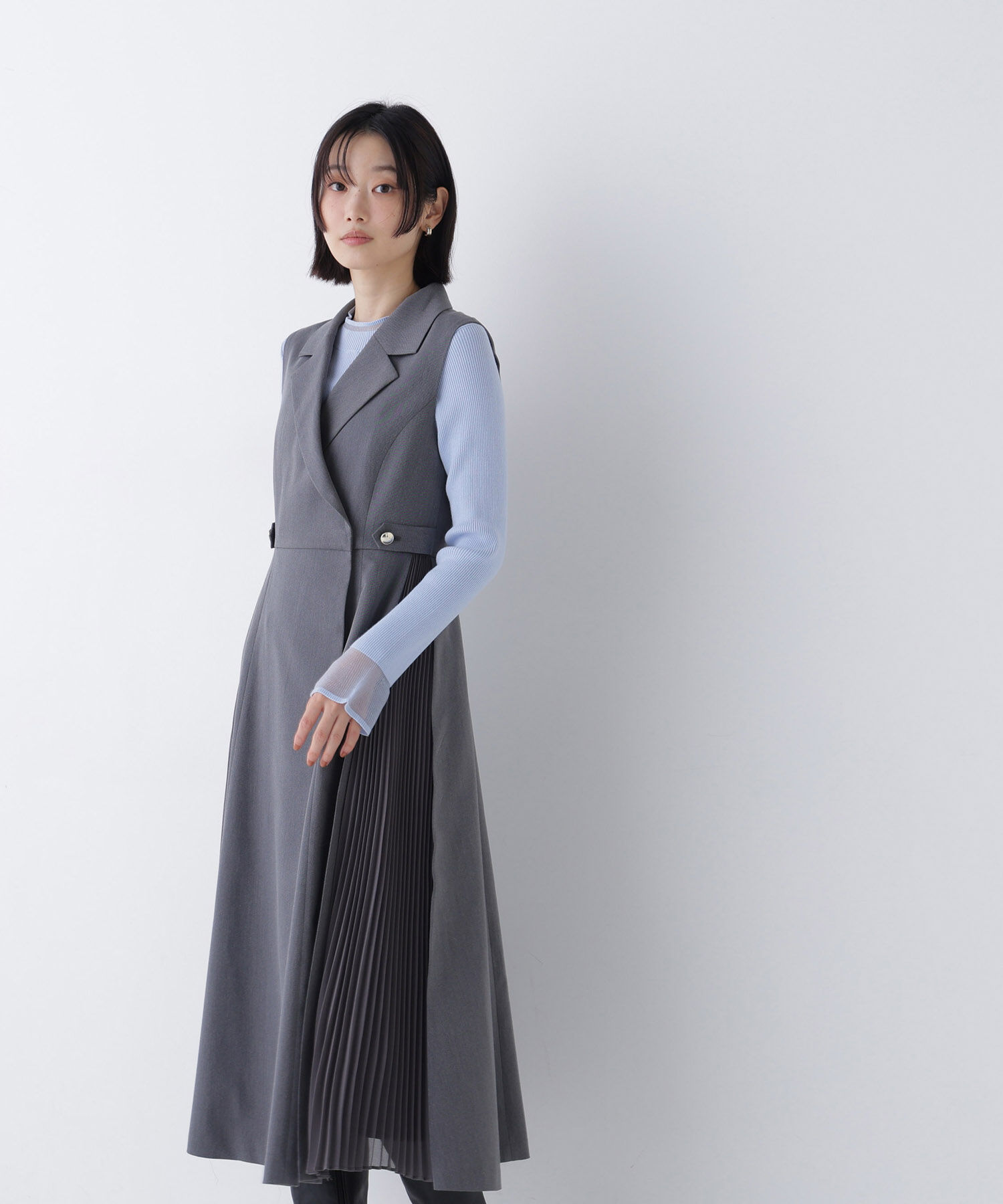  「シアーフレアカフスリブニット 26AW」|ニット・セーター|
