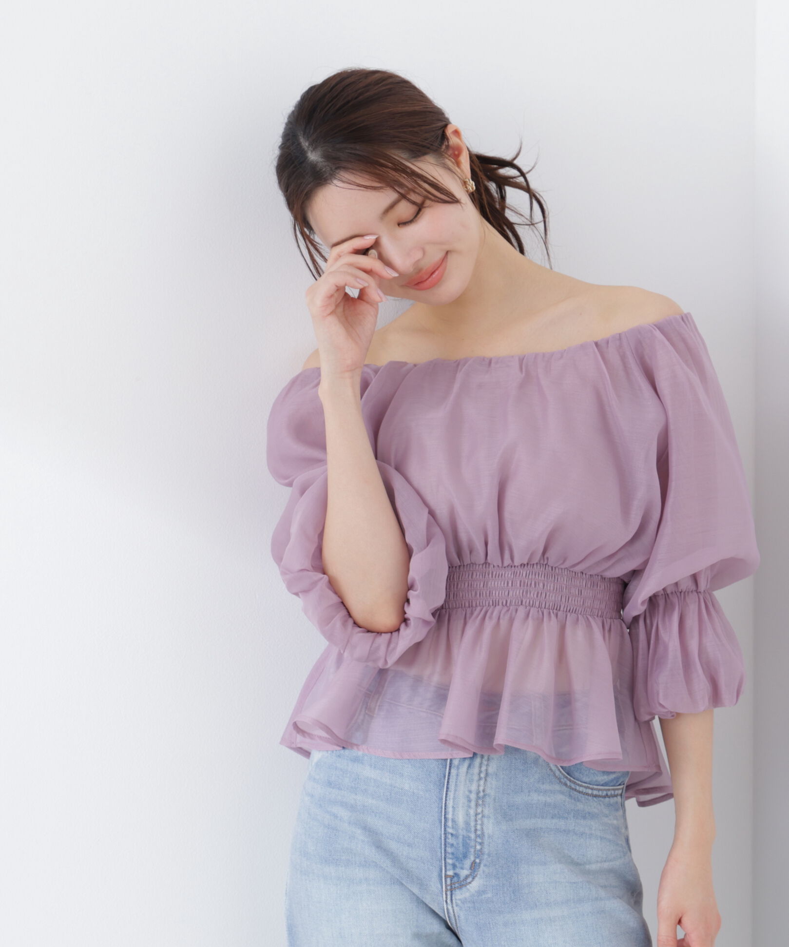 PROPORTION BODY DRESSING「2wayオフショルフィッシュテールブラウス　26SS」|シャツ・ブラウス|