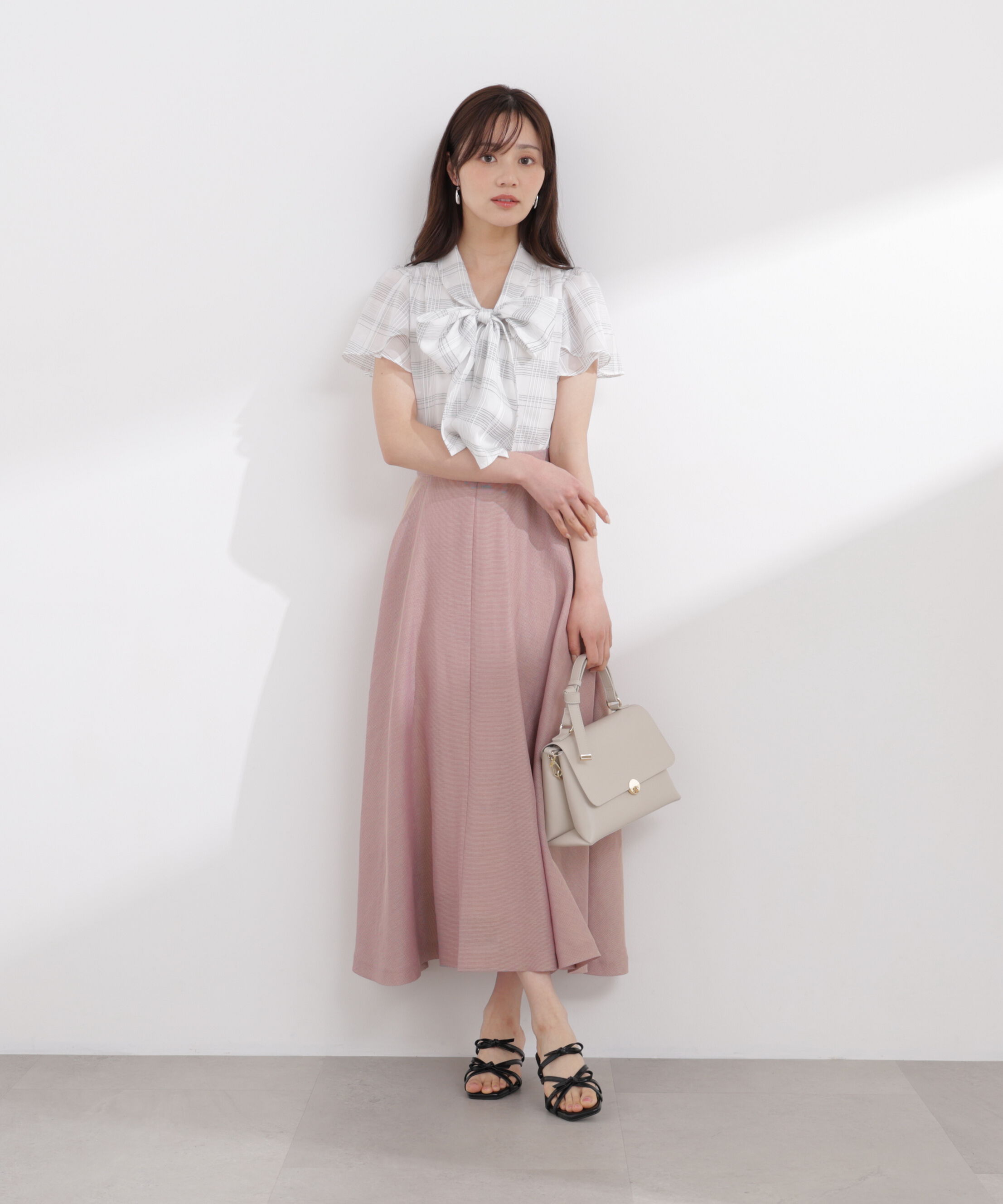 PROPORTION BODY DRESSING「メッシュサーキュラースカート 26SS」|スカート|ピンク