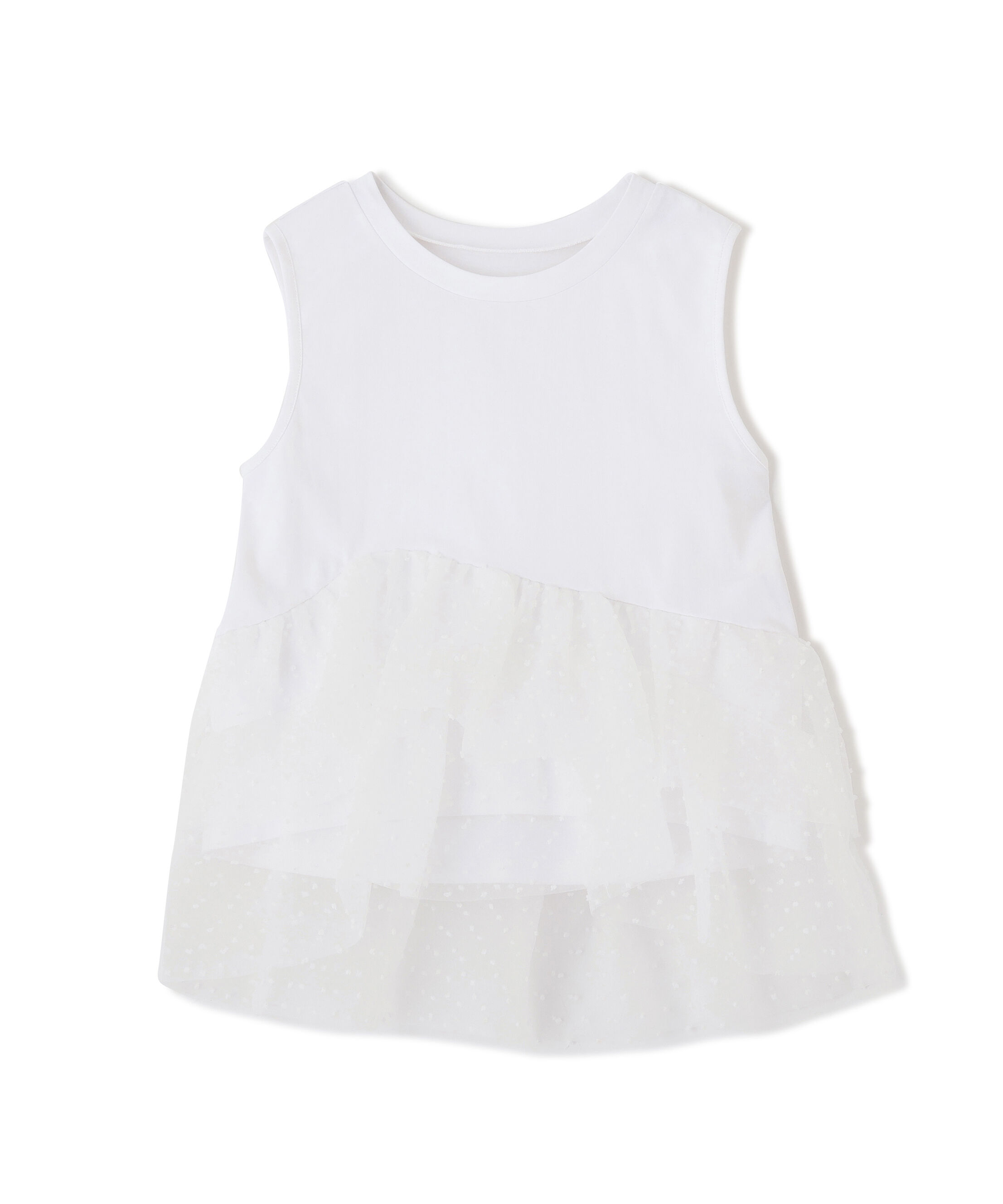 PROPORTION BODY DRESSING「＜EDIT COLOGNE＞ドットチュールカットソー」|Tシャツ・カットソー|