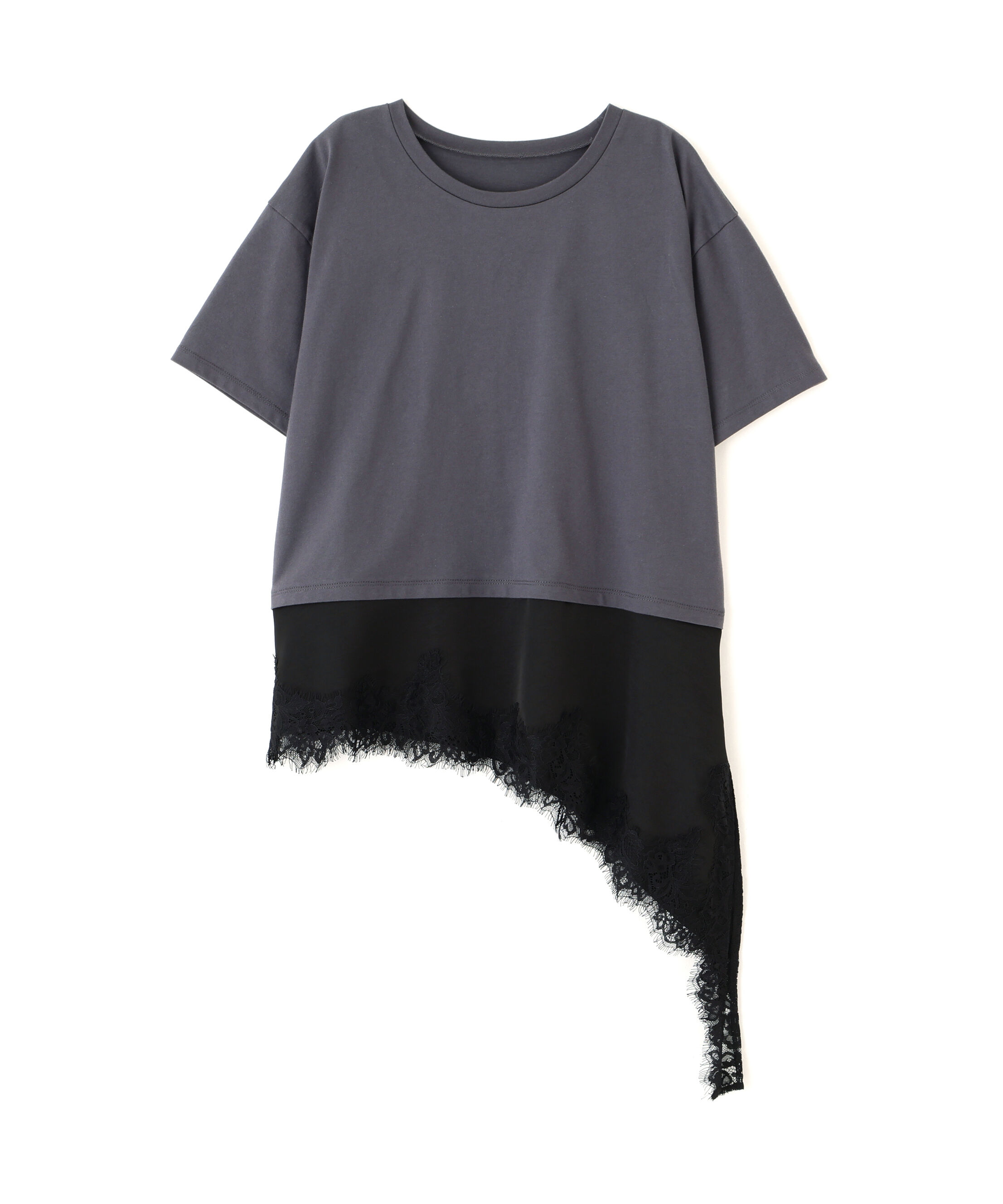 PROPORTION BODY DRESSING「＜EDIT COLOGNE＞見せかけレーストリムカットソー」|Tシャツ・カットソー|
