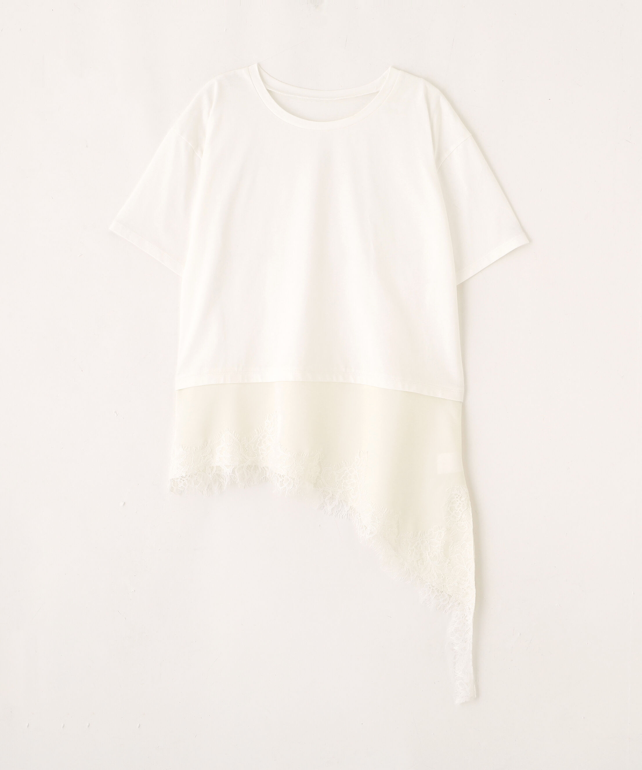 PROPORTION BODY DRESSING「＜EDIT COLOGNE＞見せかけレーストリムカットソー」|Tシャツ・カットソー|