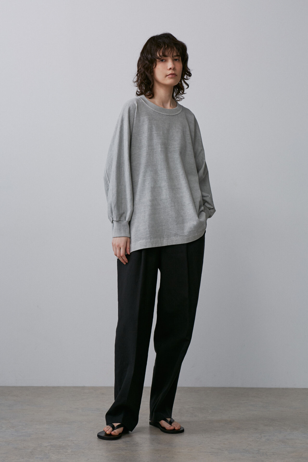 YLEVE 「YLEVE / PIGMENT DYE  OPEN END COTTON P/O」|Tシャツ・カットソー|