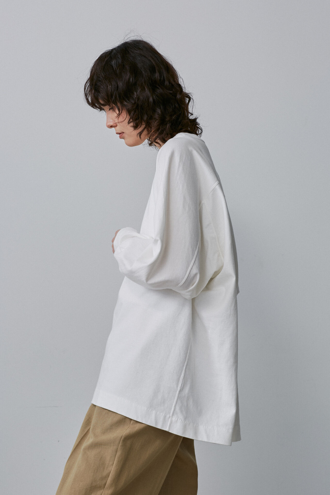 YLEVE 「YLEVE / PIGMENT DYE  OPEN END COTTON P/O」|Tシャツ・カットソー|