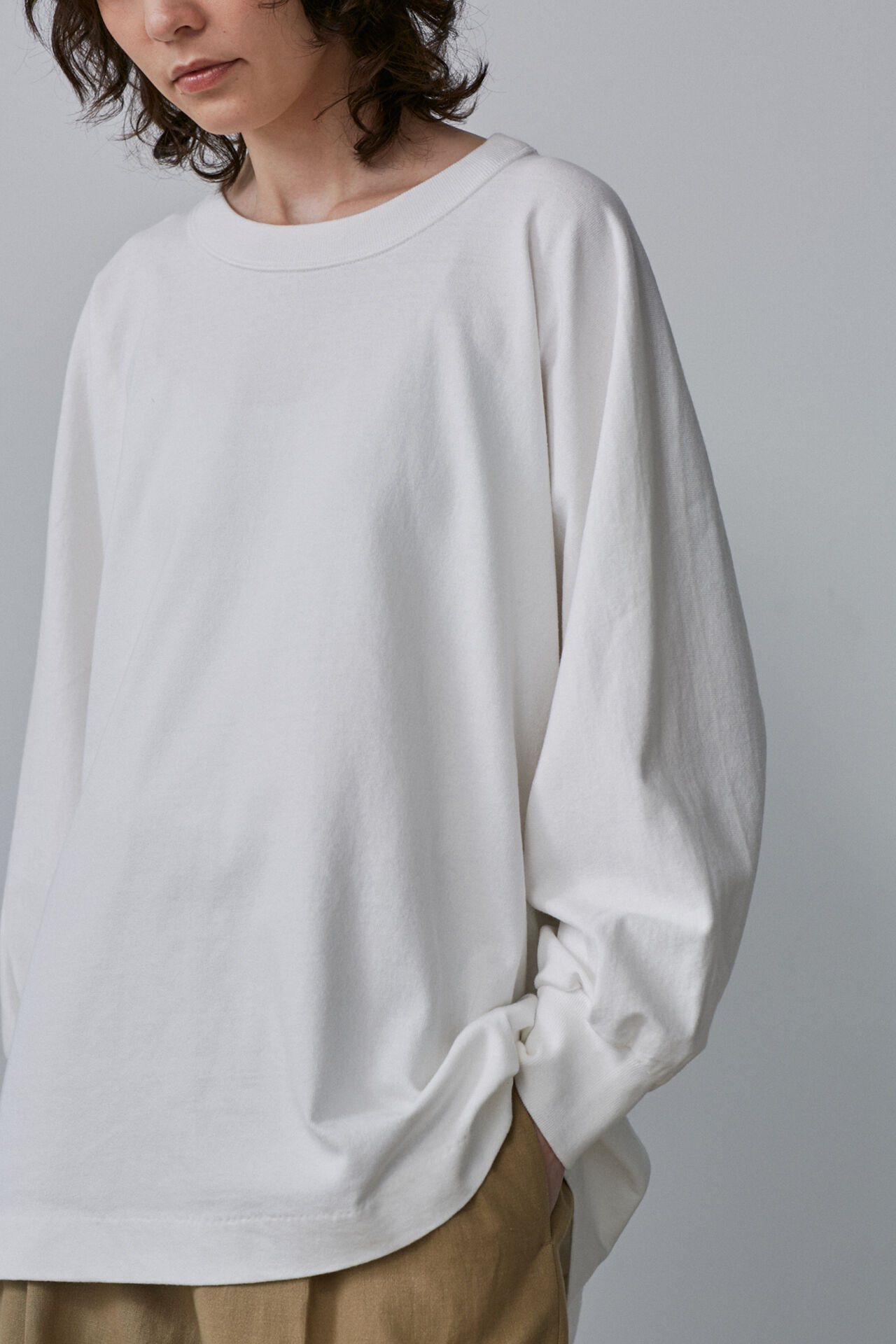 YLEVE 「YLEVE / PIGMENT DYE  OPEN END COTTON P/O」|Tシャツ・カットソー|