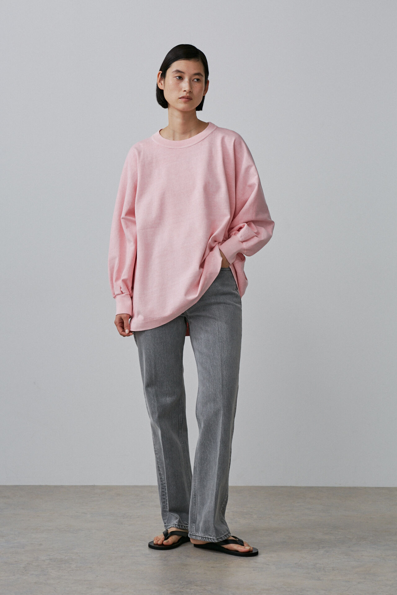 YLEVE 「YLEVE / PIGMENT DYE  OPEN END COTTON P/O」|Tシャツ・カットソー|