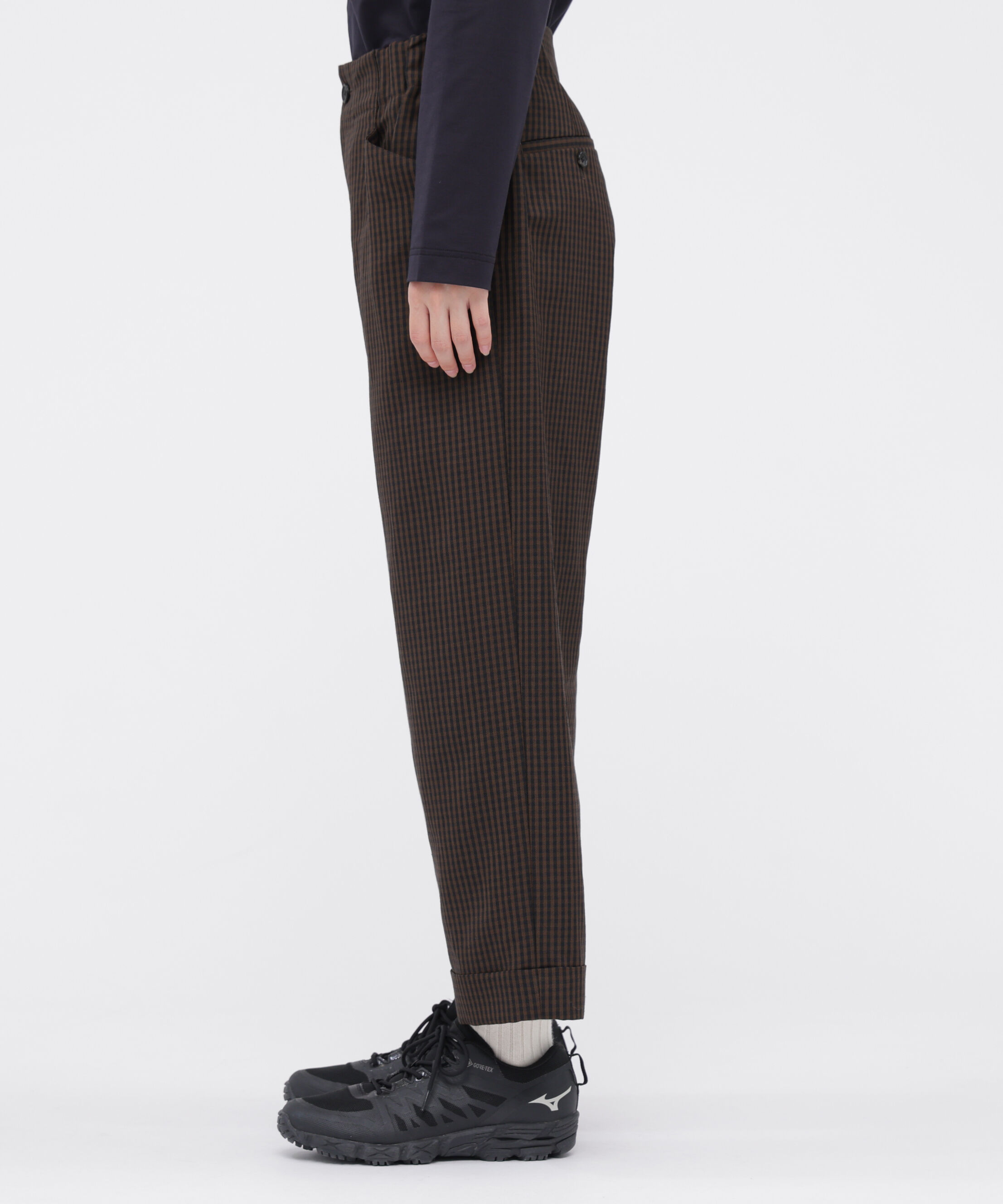  「LINEN WOOL GINGHAM TROUSERS」|その他|