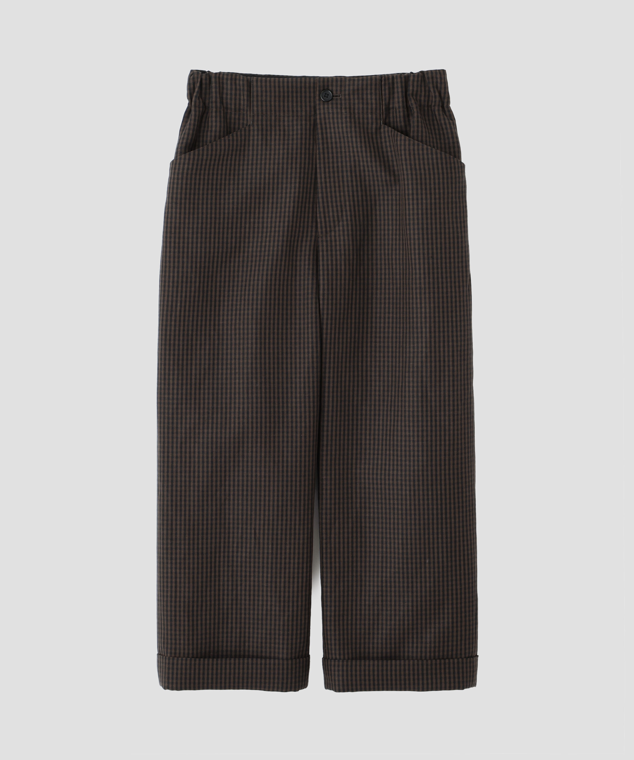  「LINEN WOOL GINGHAM TROUSERS」|その他|