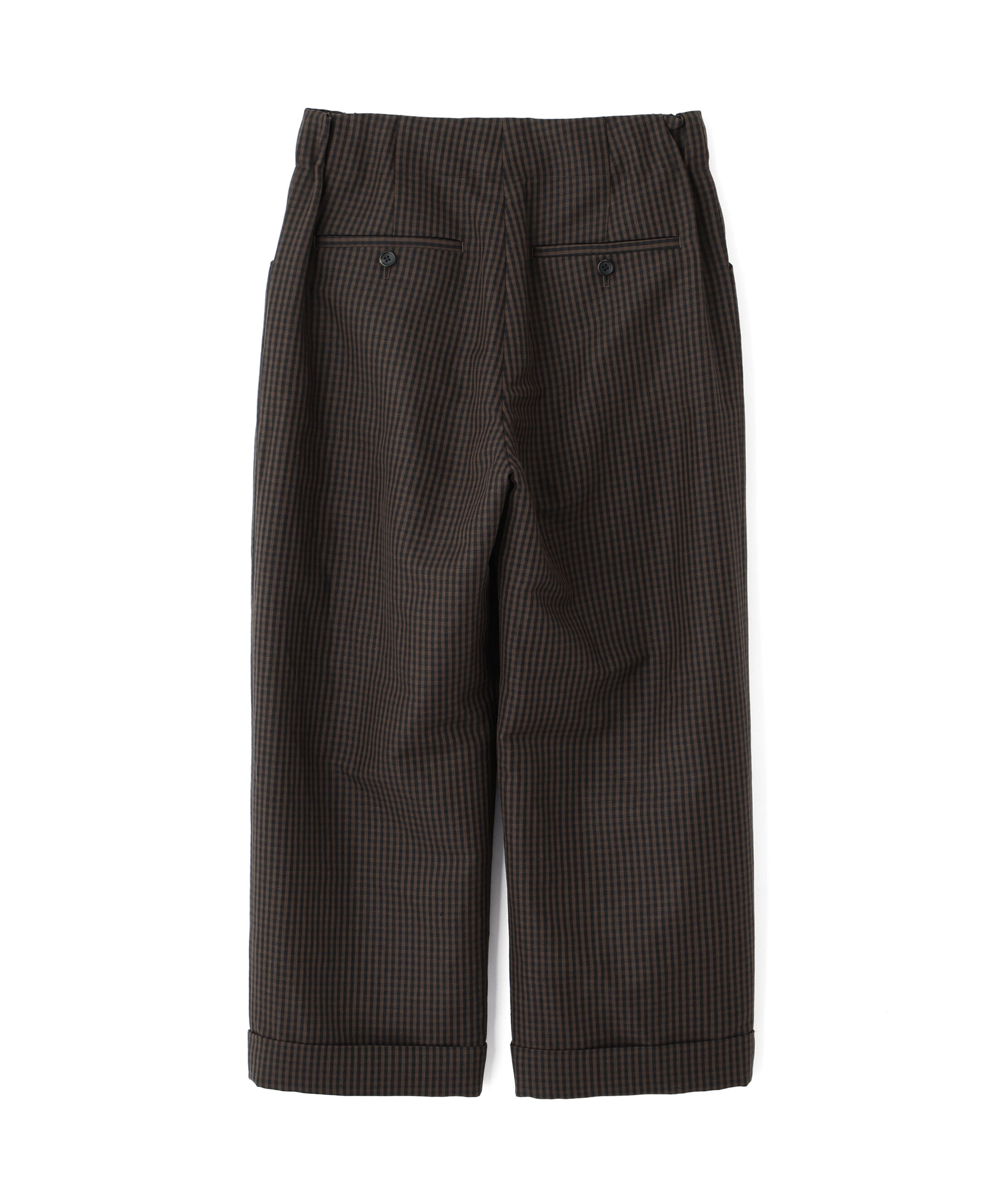  「LINEN WOOL GINGHAM TROUSERS」|その他|