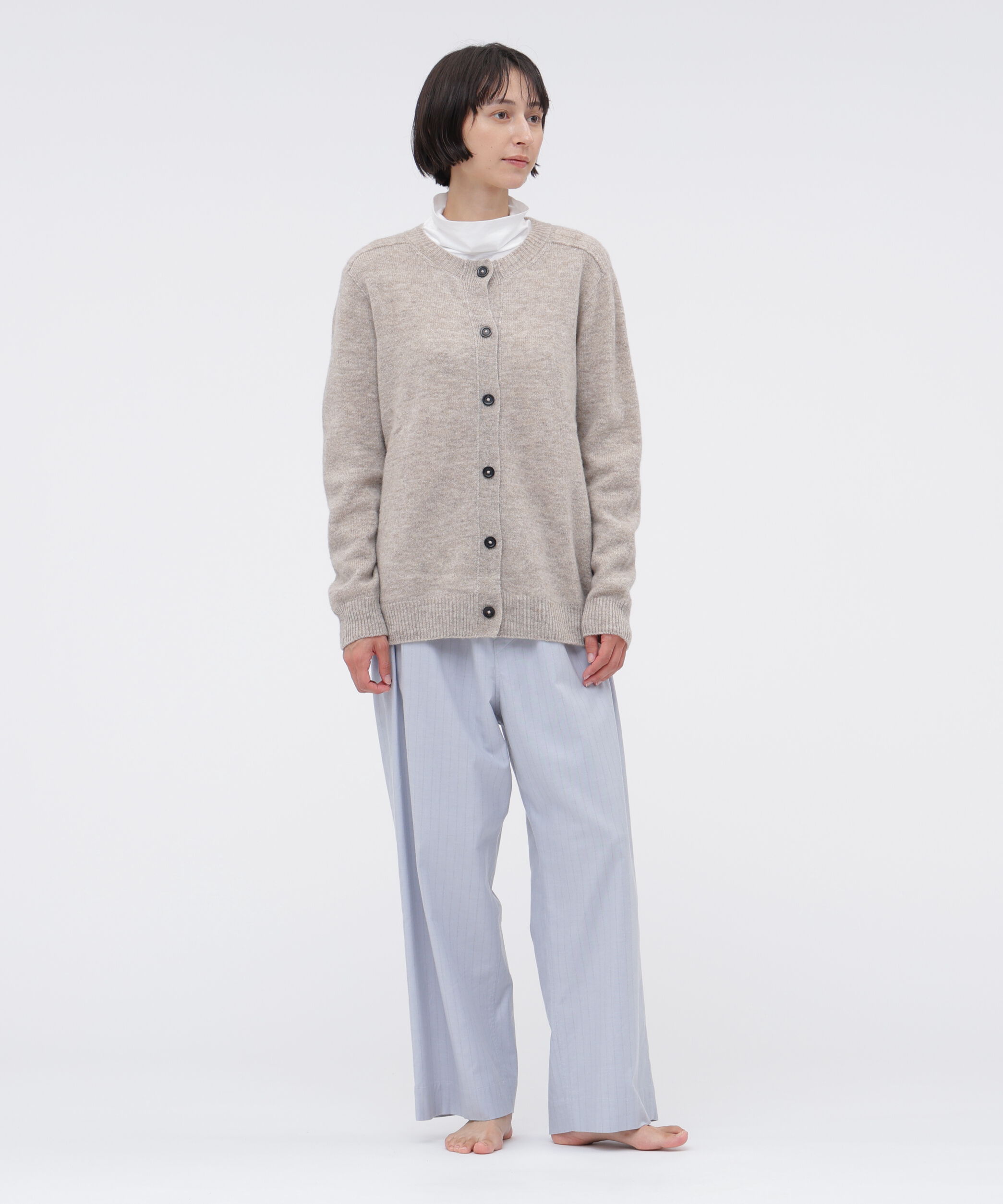 MARGARET HOWELL HOUSEHOLDGOODS「NATURAL WOOL KNITWEAR」|カーディガン|