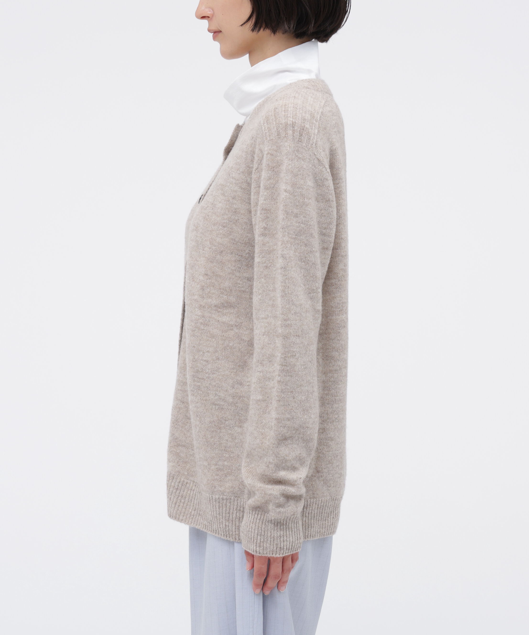 MARGARET HOWELL HOUSEHOLDGOODS「NATURAL WOOL KNITWEAR」|カーディガン|