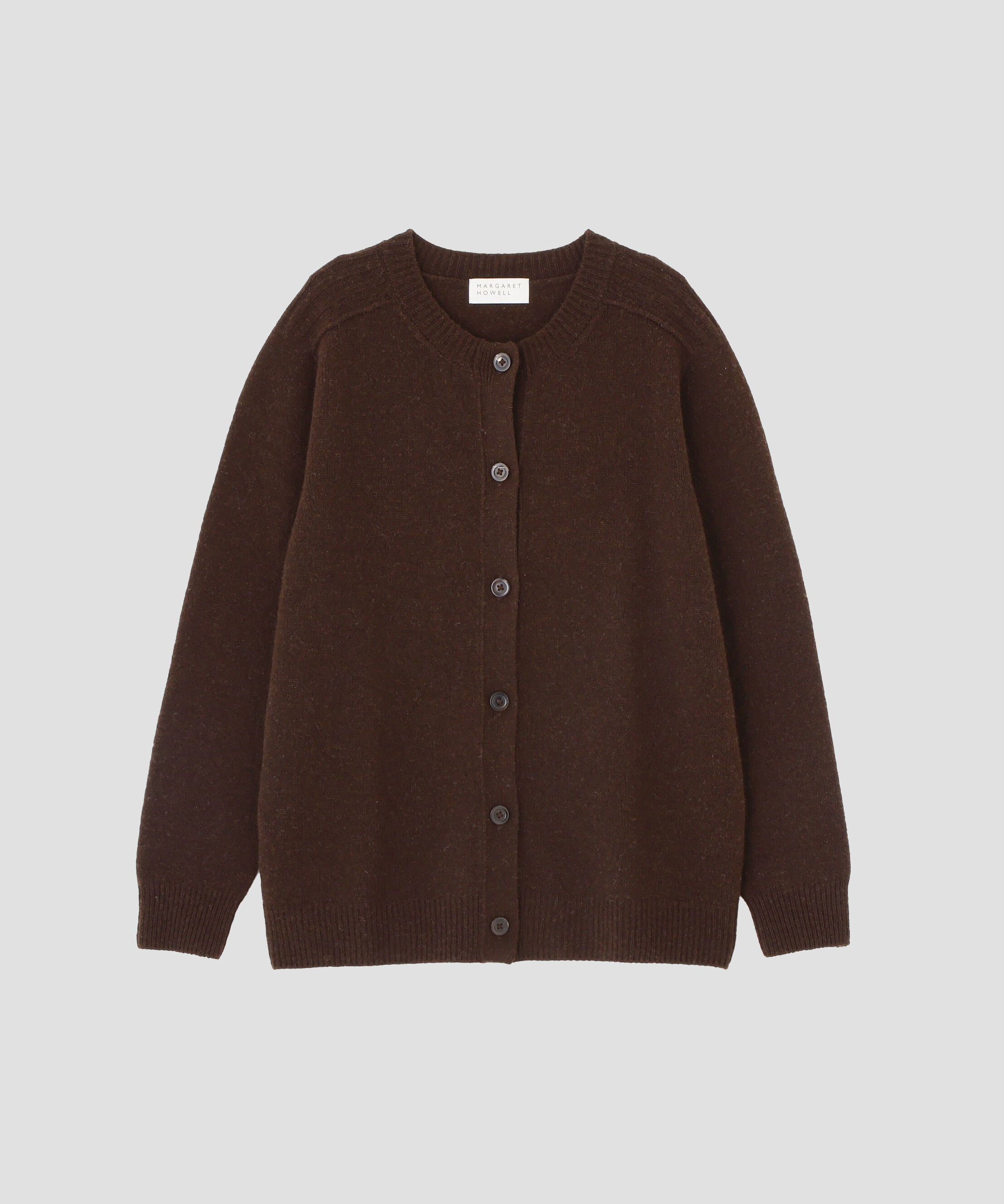 MARGARET HOWELL HOUSEHOLDGOODS「NATURAL WOOL KNITWEAR」|カーディガン|