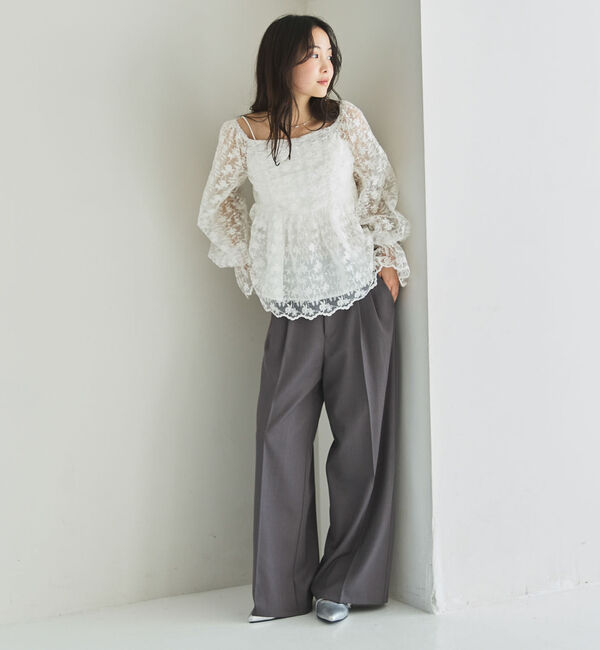 archives「刺繍レース２ｗａｙオフショルブラウス」|シャツ・ブラウス|