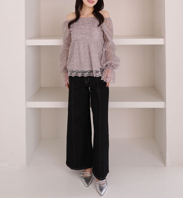 archives「刺繍レース２ｗａｙオフショルブラウス」|シャツ・ブラウス|
