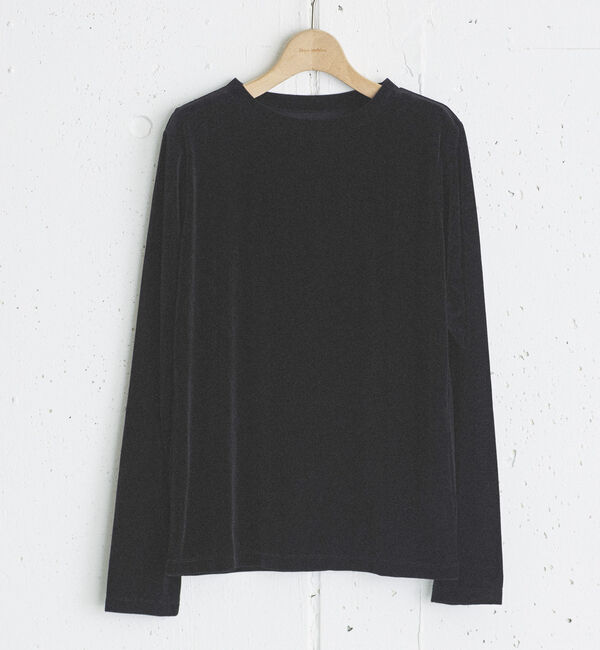 Doux archives「シアーベロアロンＴｅｅ」|Tシャツ・カットソー|BLACK