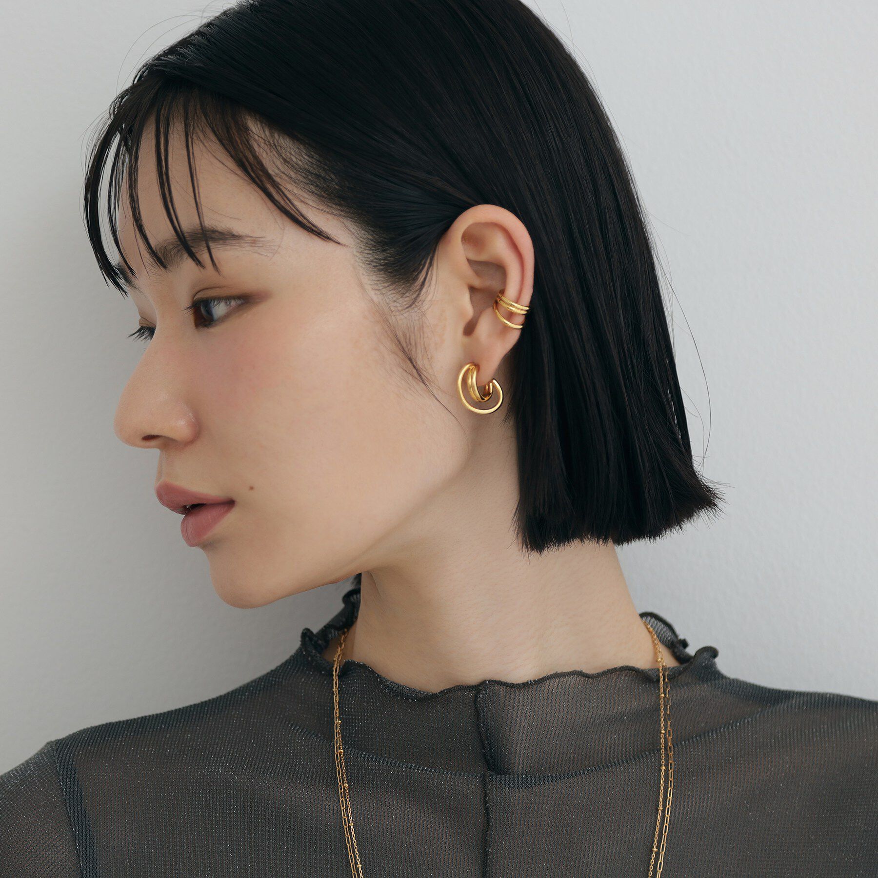 COCOSHNIK ONKITSCH「シルバー オービットイヤカフS GP」|イヤーカフ|