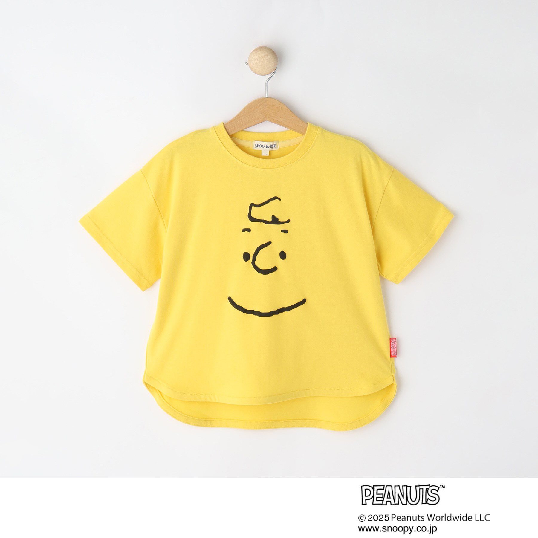 SHOO･LA･RUE「【PEANUTS】フェイスTシャツ」|Tシャツ・カットソー|イエロー(031)