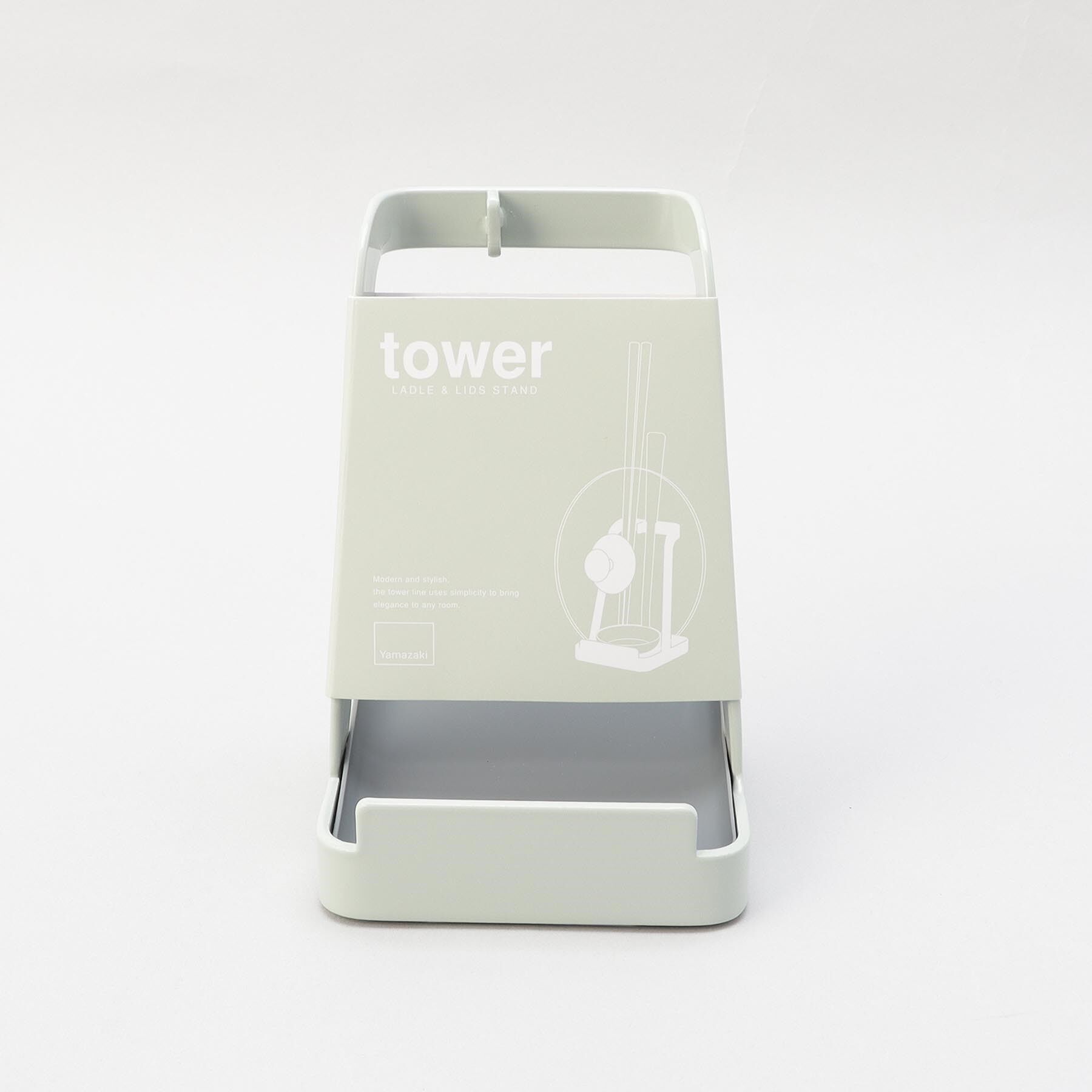 212 KITCHEN STORE「お玉＆鍋ふたスタンド ライトグリーン 山崎実業 ＜tower タワー＞」|食器・キッチングッズ|