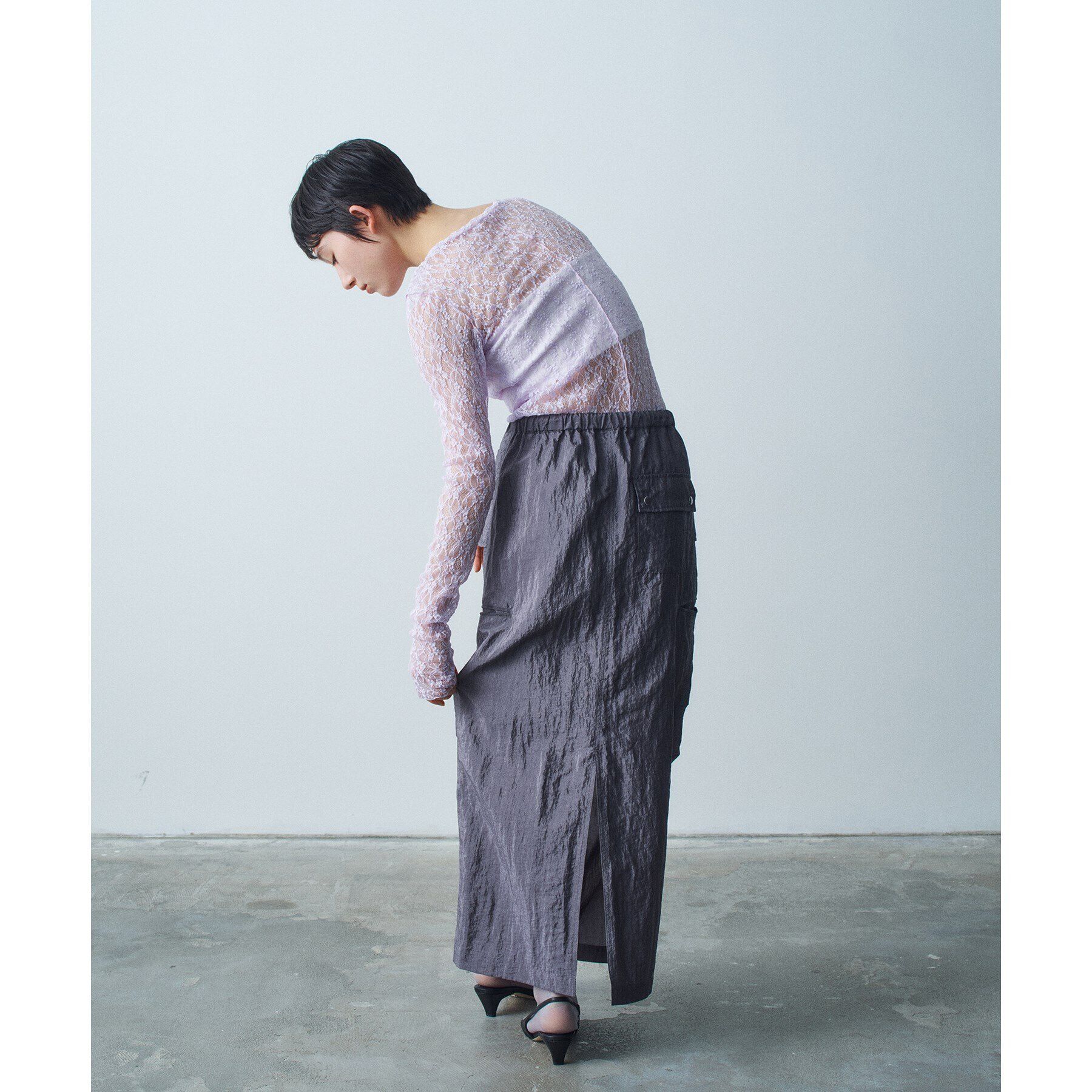CODE A「【ReRe】stretch lace tops」|Tシャツ・カットソー|