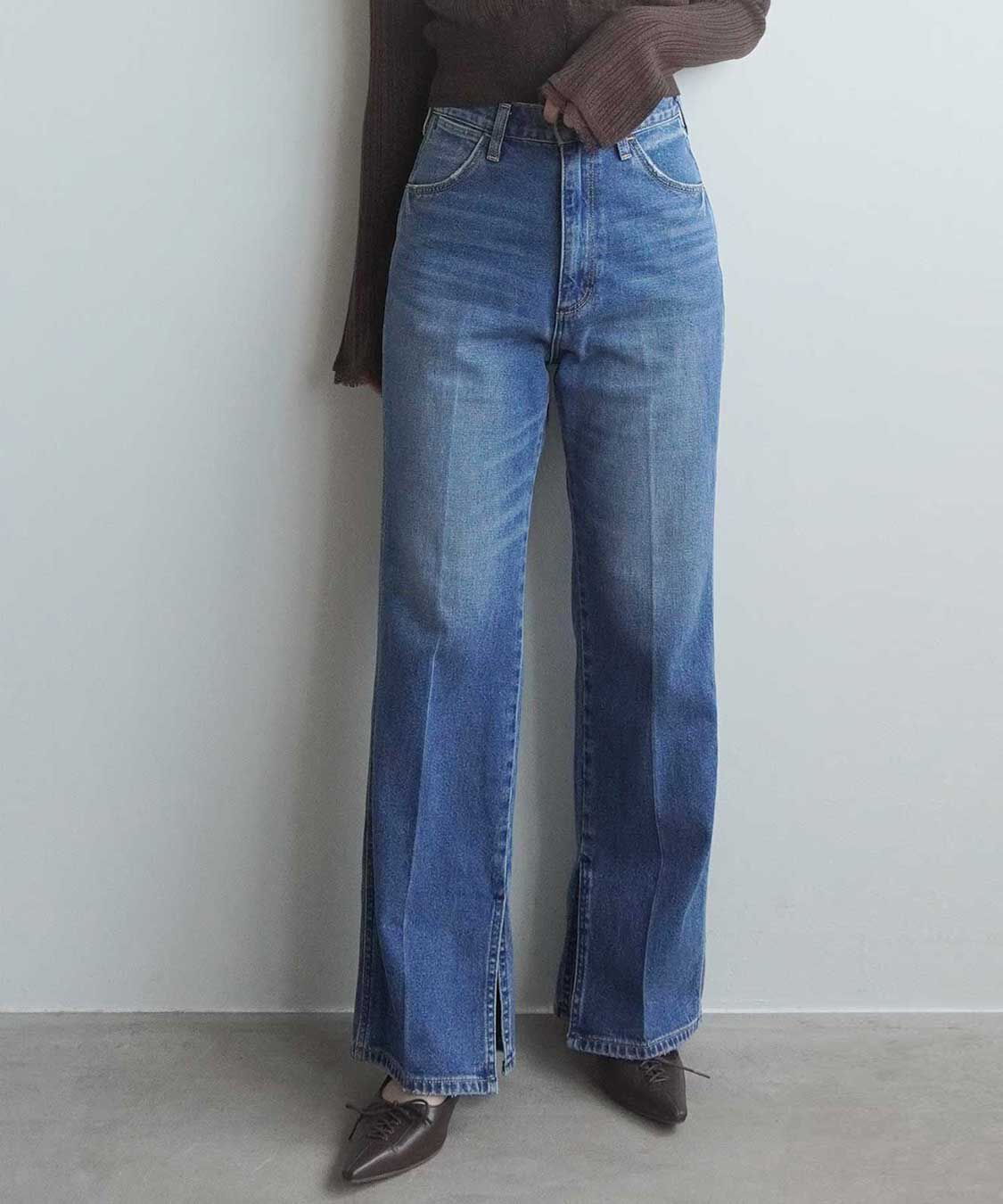 COCO DEAL「《COCO DEAL/Wrangler》スラックスライクデニムパンツ」|デニム|