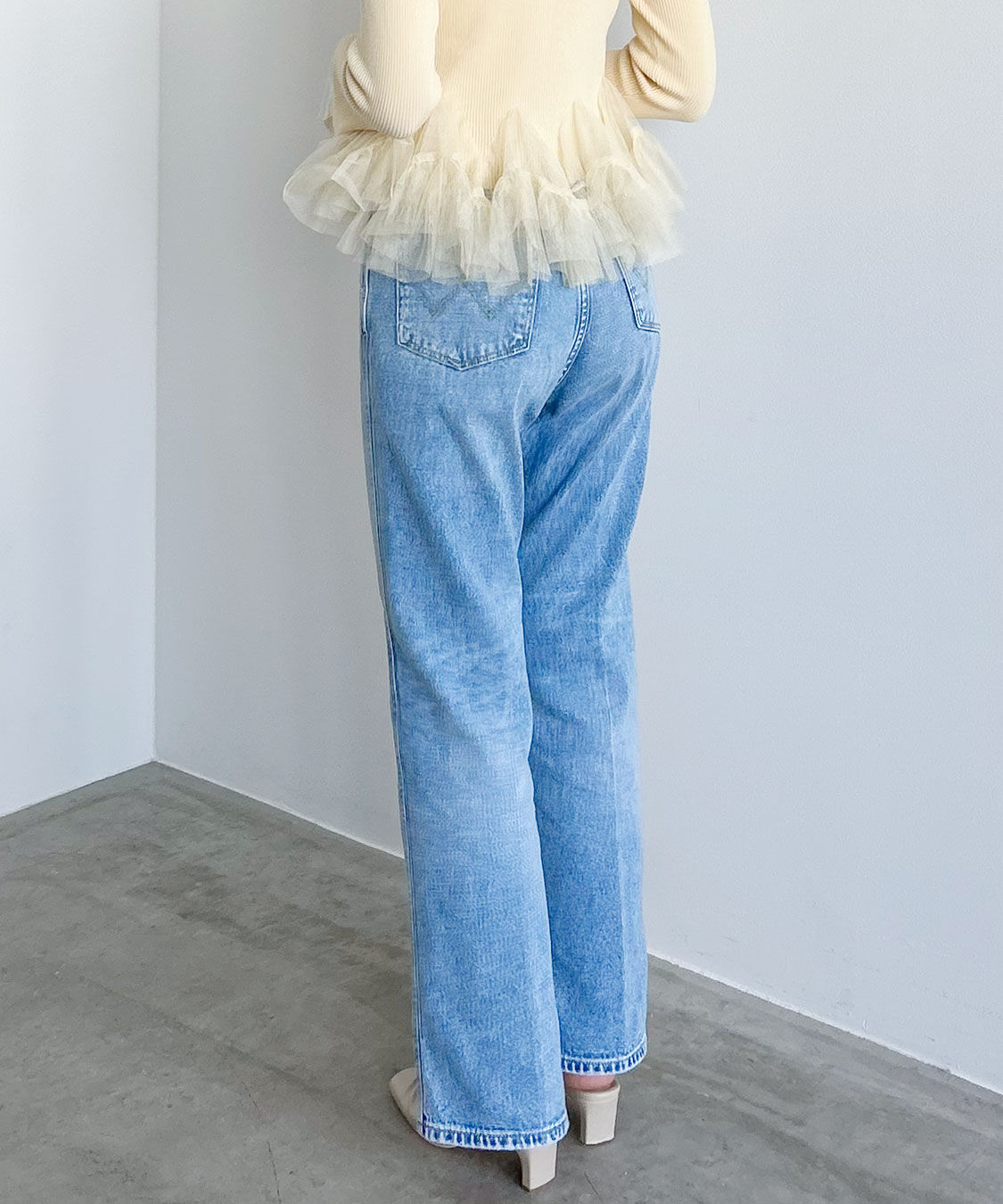 COCO DEAL「《COCO DEAL/Wrangler》スラックスライクデニムパンツ」|デニム|
